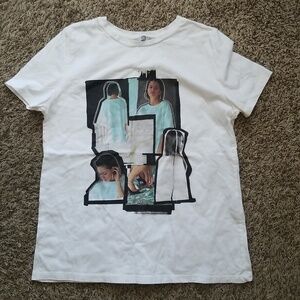 Zara white Graphic T shirt